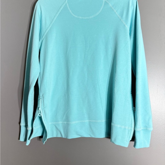 Palm Harbour Turquoise Blue Long Sleeve Shirt Embroidered Palm Tree Design Small - Picture 6 of 7